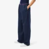 Pantalon plissé oversize en laine mélangée pour femme Pantalon plissé oversize en laine mélangée pour femme
