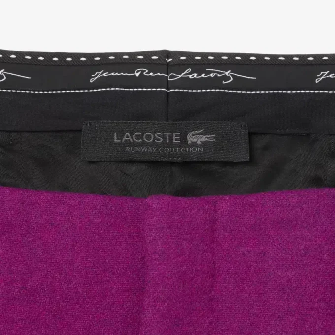 Pantalon sur mesure en laine flammée à coupe large Runway Pantalon sur mesure en laine flammée à coupe large Runway