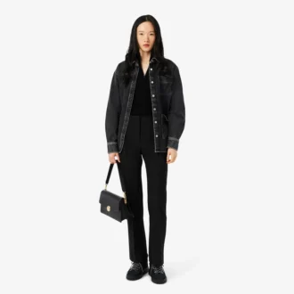 Pantalon évasé taille haute pour femme