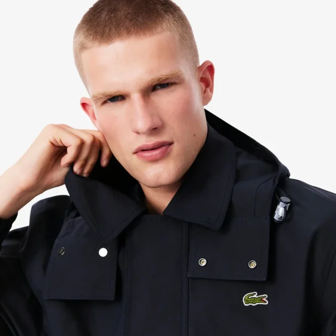 Parka à capuche mi-longue hydrofuge pour homme Parka à capuche mi-longue hydrofuge pour homme