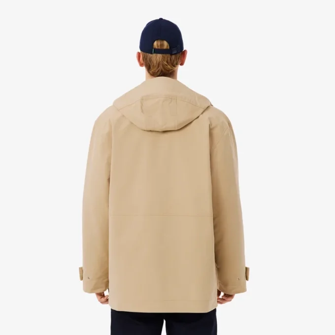 Parka à capuche mi-longue hydrofuge pour homme Parka à capuche mi-longue hydrofuge pour homme