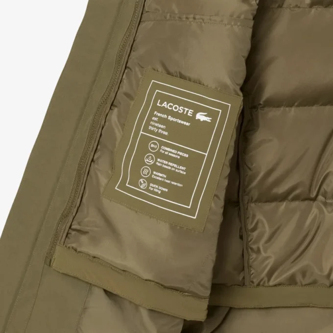 Parka matelassée 3 en 1 hydrofuge pour homme Parka matelassée 3 en 1 hydrofuge pour homme