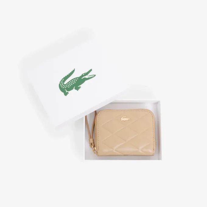 Petit porte-monnaie en cuir Crocodelle