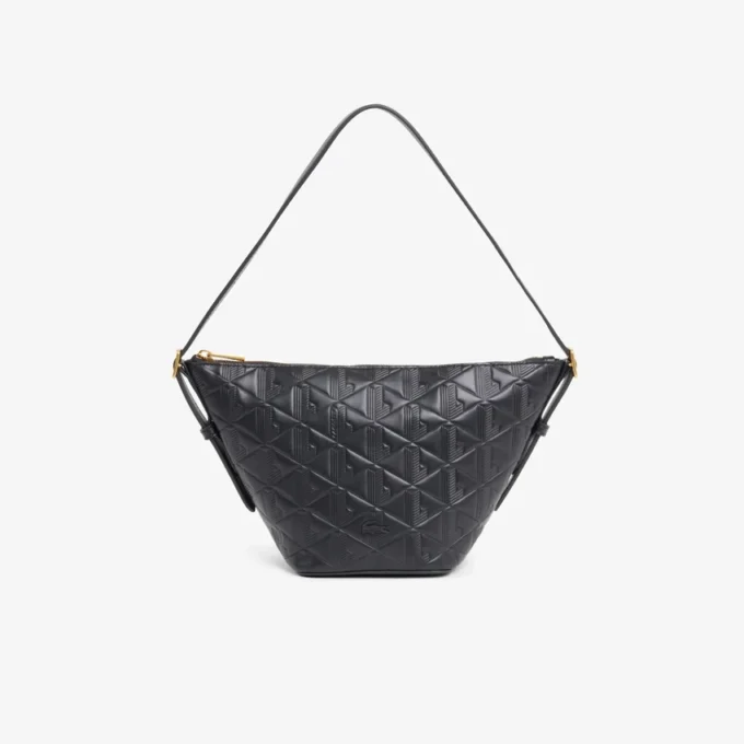 Petit sac hobo en cuir gaufré Maheki