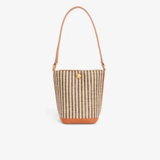Petit sac seau en raphia