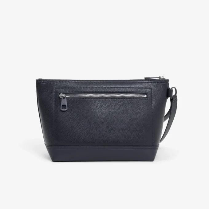 Pochette en cuir grainé Lacoste Club