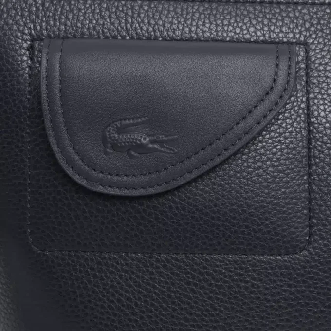 Pochette en cuir grainé Lacoste Club