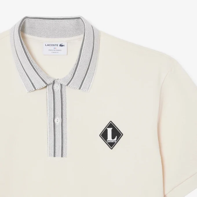 Polo à badge coupe classique fabriqué en France