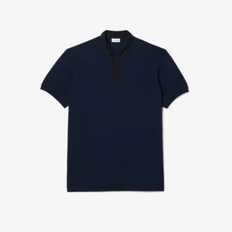Polo à col piqué rayé – Grandes tailles – Tall