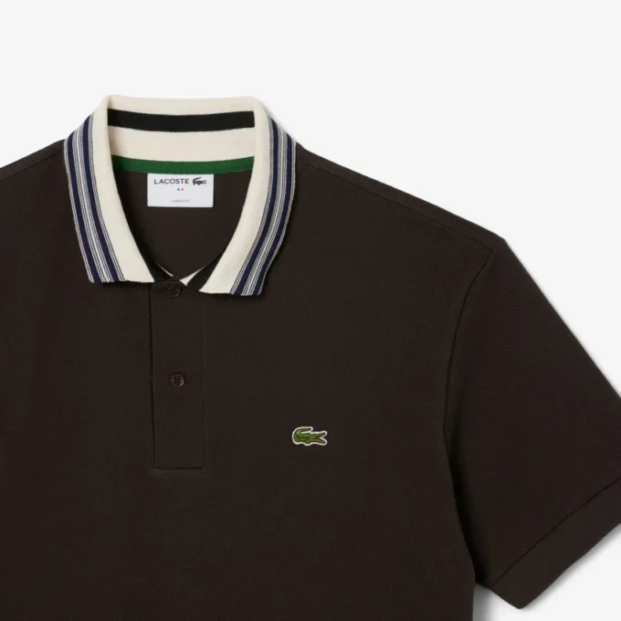 Polo à col rayé coupe classique « Made in France » pour homme Polo à col rayé coupe classique « Made in France » pour homme