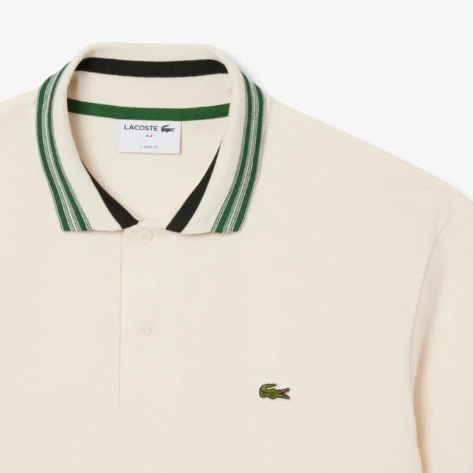 Polo à col rayé coupe classique « Made in France » pour homme Polo à col rayé coupe classique « Made in France » pour homme