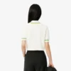 Polo court en coton stretch sans coutures 3D pour femme Polo court en coton stretch sans coutures 3D pour femme