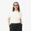 Polo court en coton stretch sans coutures 3D pour femme Polo court en coton stretch sans coutures 3D pour femme