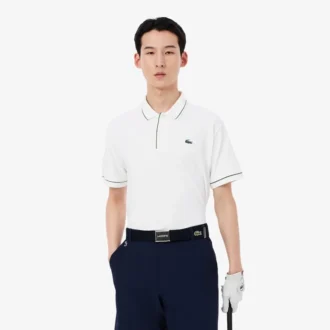 Polo de golf en mini-piqué thermorégulateur