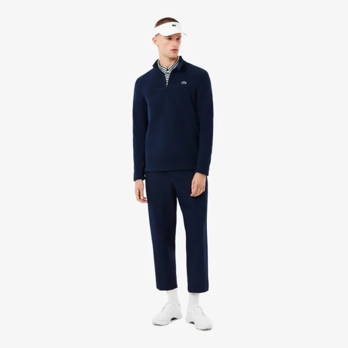 Polo de golf en polaire à fermeture éclair quart de longueur pour homme Polo de golf en polaire à fermeture éclair quart de longueur pour homme