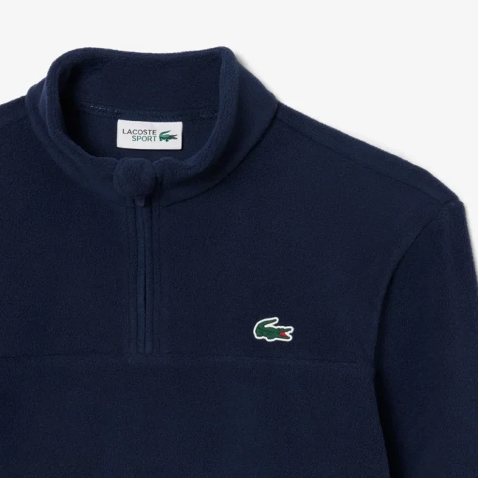 Polo de golf en polaire à fermeture éclair quart de longueur pour homme Polo de golf en polaire à fermeture éclair quart de longueur pour homme