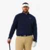 Polo de golf en polaire à fermeture éclair quart de longueur pour homme Polo de golf en polaire à fermeture éclair quart de longueur pour homme