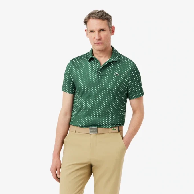 Polo de golf imprimé, coupe classique Polo de golf imprimé, coupe classique