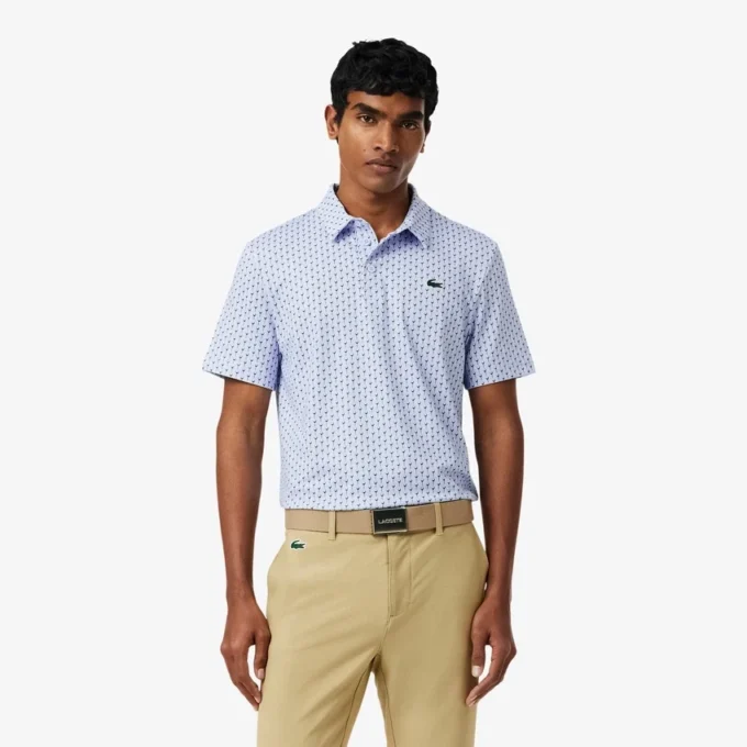 Polo de golf imprimé, coupe classique Polo de golf imprimé, coupe classique