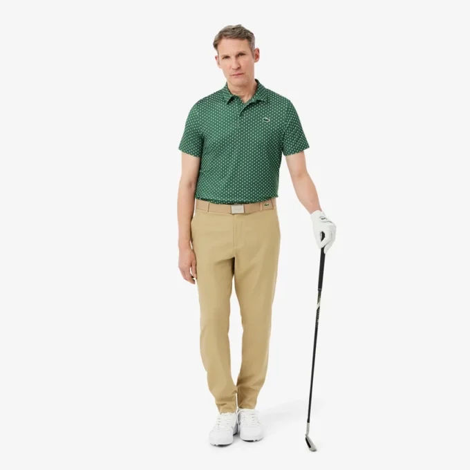 Polo de golf imprimé, coupe classique Polo de golf imprimé, coupe classique