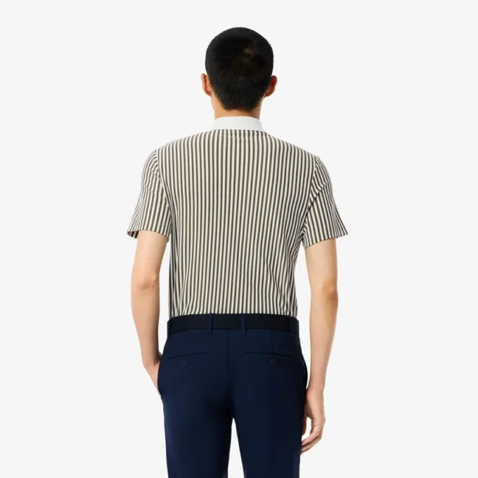 Polo de golf rayé thermorégulateur pour homme Polo de golf rayé thermorégulateur pour homme