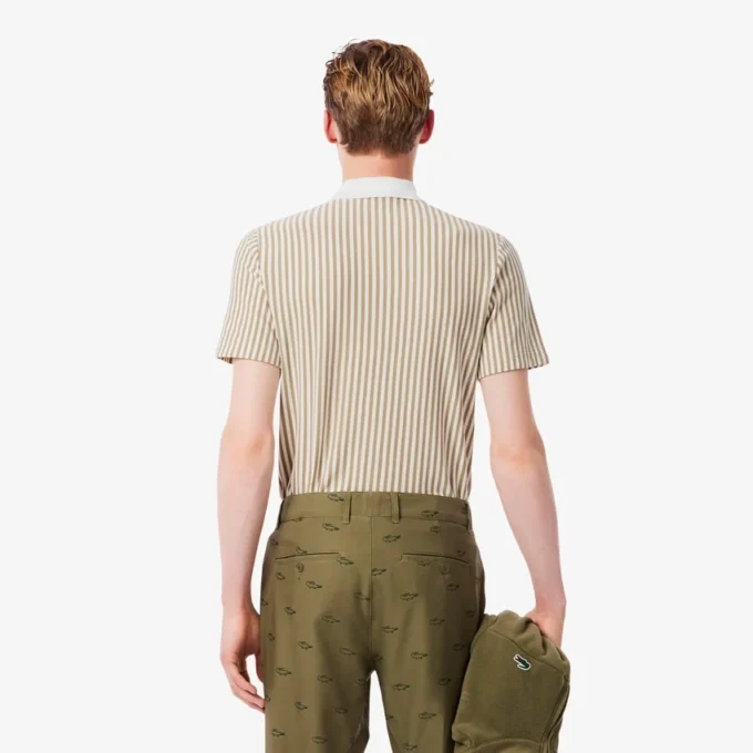 Polo de golf rayé thermorégulateur pour homme Polo de golf rayé thermorégulateur pour homme