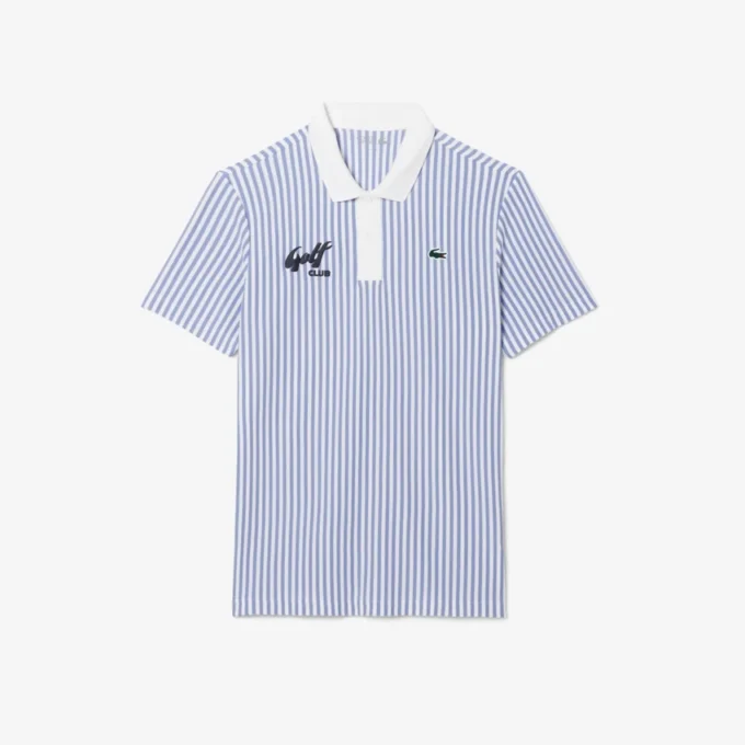 Polo de golf rayé thermorégulateur pour homme Polo de golf rayé thermorégulateur pour homme