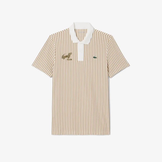 Polo de golf rayé thermorégulateur pour homme Polo de golf rayé thermorégulateur pour homme