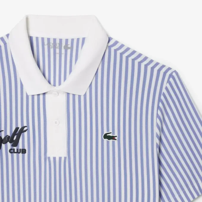 Polo de golf rayé thermorégulateur pour homme Polo de golf rayé thermorégulateur pour homme
