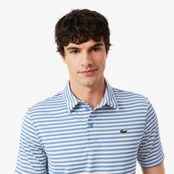Polo de golf rayé Ultra Dry coupe classique