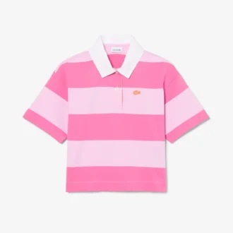 Polo de rugby oversize en coton rayé