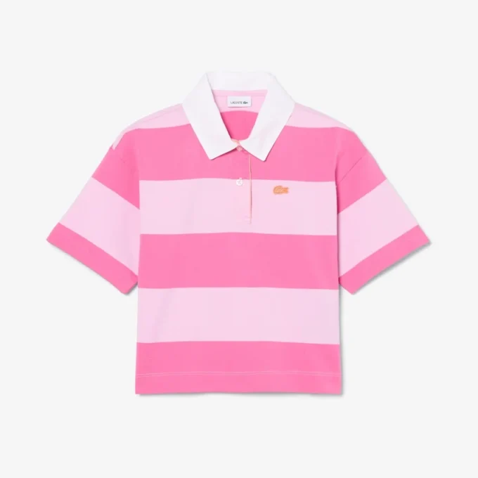 Polo de rugby oversize en coton rayé Polo de rugby oversize en coton rayé