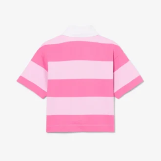 Polo de rugby oversize en coton rayé