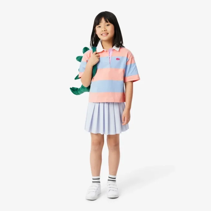 Polo de rugby oversize en coton rayé Polo de rugby oversize en coton rayé