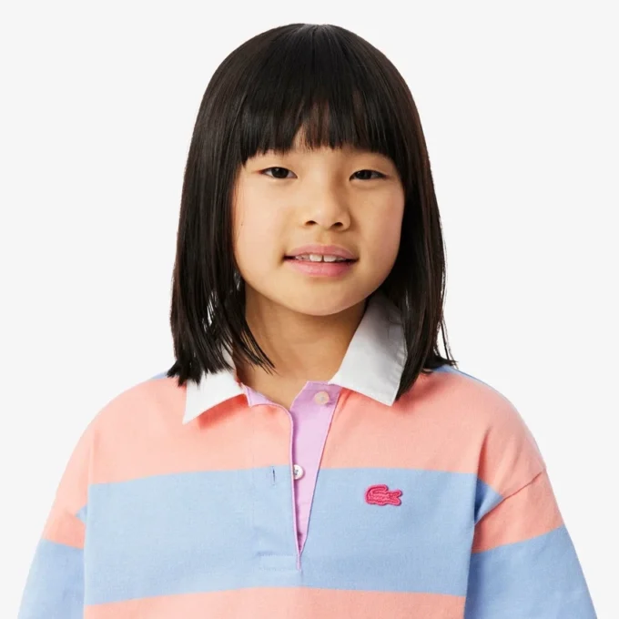 Polo de rugby oversize en coton rayé Polo de rugby oversize en coton rayé