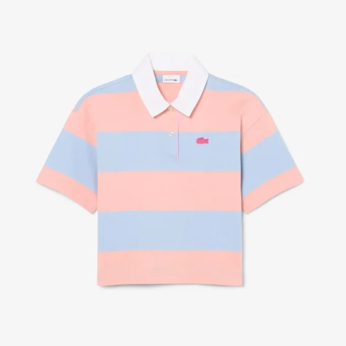 Polo de rugby oversize en coton rayé Polo de rugby oversize en coton rayé