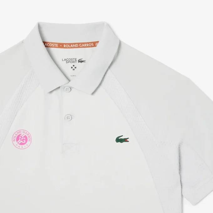 Polo de sport slim fit pour homme, édition Roland Garros Polo de sport slim fit pour homme, édition Roland Garros