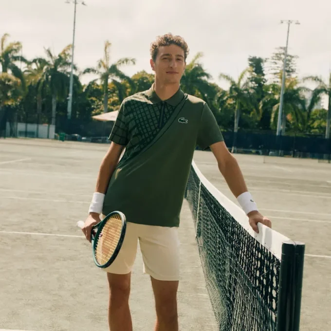 Polo de tennis slim fit imprimé Ultra Dry pour homme Polo de tennis slim fit imprimé Ultra Dry pour homme