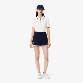 Polo de tennis thermorégulateur pour femme, coupe classique