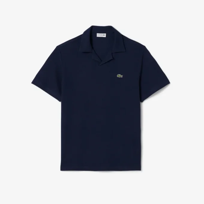 Polo en coton et lin à la coupe classique Polo en coton et lin à la coupe classique