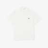Polo en coton et lin à la coupe classique