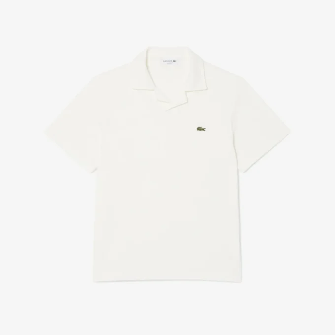 Polo en coton et lin à la coupe classique