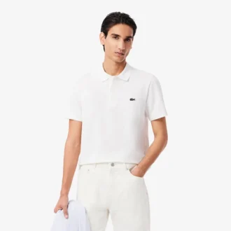 Polo en coton mélangé coupe classique pour homme