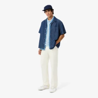 Polo en coton mélangé coupe classique pour homme