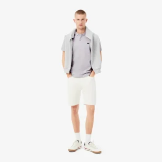 Polo en coton mélangé coupe classique pour homme