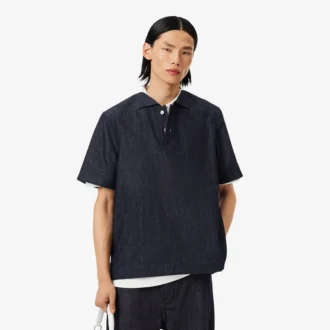 Polo en denim ample Runway