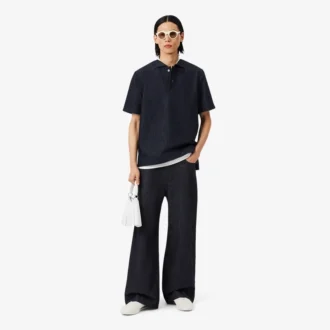 Polo en denim ample Runway