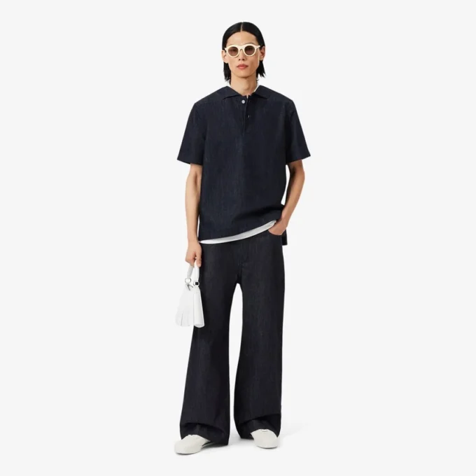 Polo en denim ample Runway