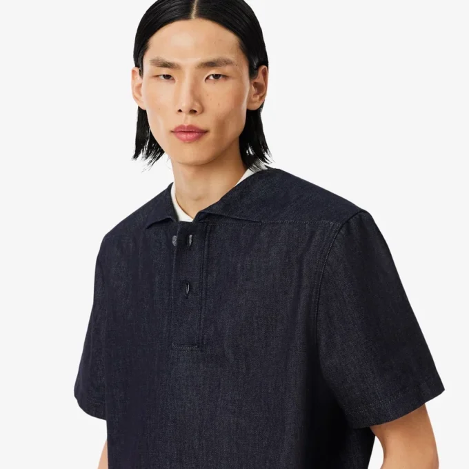 Polo en denim ample Runway