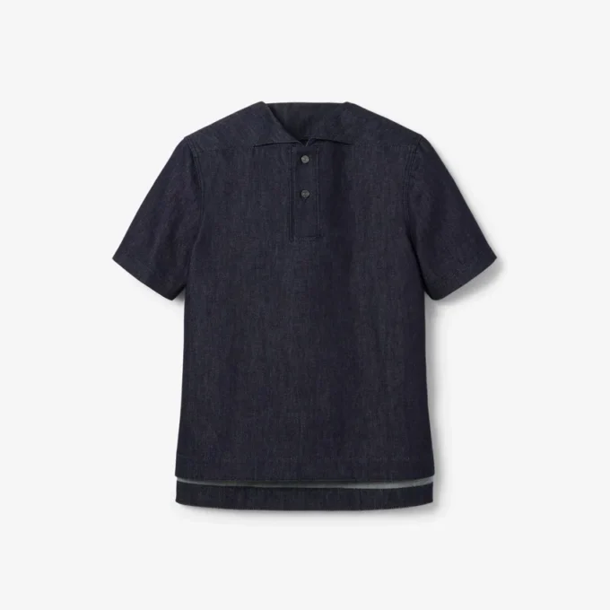 Polo en denim ample Runway